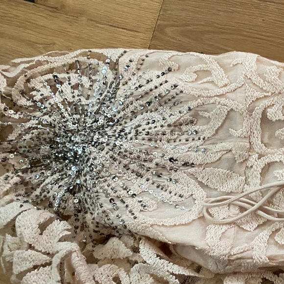 FREE PEOPLE ✨ embellished lace bell sleeve dress - Picture 6 of 6